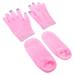 minkissy 1 Set Gloves and Foot Mask Set Moisturizing Hand Gloves Moisturizer Gloves Womens Socks Mittens Moisturizing Socks and Gloves Dry Hand Moisturizing Gloves for Women Dry Hands Gel