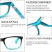 Buy Kerecs 3 Pack Reading Glasses for Women - High-Quality Comfortable Spring Hinges Rectangular Design 3.5 Magnification Mixed Colors - Buy Online on GoSupps.com