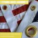 Embroidered Stars & Anchor Boat Flag 12x18 Inch - American Heavy Duty Nylon Marine Flag with Brass Grommets - Buy Online on GoSupps.com
