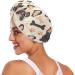 Dog Bones Footprint Hair Towel 2 Pack - Super Absorbent Quick Dry Hair Turbans for Women & Girls - Buy Online on GoSupps.com