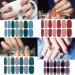 JERCLITY 24 Sheets Solid Color Nail Polish Strips - Press On Nail Stickers for Women | Nail Wraps Set with Nail File - Nail Art DIY - Buy Online on GoSupps.com