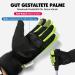 Hikenture Waterproof Winter Gloves for Men & Women - Windproof Ski & Cycling Gloves with Gel Padding | Thermal Outdoor Gloves in Yellow-Green - Buy Online on GoSupps.com