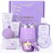 Gifts for Women Lavender Spa Gift Basket Set Unique Gift Basket for Women Birthday Gifts for Women Mom Sister Best Friend Wife Coworker Teacher Nurse Gifts Purple