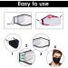 Trimming Shop PM2.5 Activated Carbon Filter - 5-Layer Anti-Dust Face Mask Filter (2 Pack) for Outdoor & Indoor Use - Buy Online on GoSupps.com