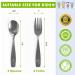 Stainless Steel Kids Silverware Set - Child and Toddler Safe Flatware - Kids Utensil Set - Metal Kids Cutlery Set (6 Piece Stainless Steel) 6 Piece Stainless Steel - Buy Online on GoSupps.com