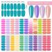 WOKOTO Solid Nail Wraps - 280 Pieces Nail Polish Stickers for Women, Full Nail Wraps Art Kit for Gel Polish Decals - Buy Online on GoSupps.com