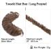 SEGO Real Hair Tie Extensions - Long Messy Bun Updo & Voluminous Hair (Medium Brown #4) - 32g - Buy Online on GoSupps.com