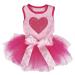 Petitebella Hot Pink Heart Puppy Dog Dress (Pink/Hot Pink, XXX-Large) XXX-Large Pink/Hot Pink