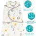 ZIGJOY Baby Swaddle Wearable Blanket 0.5 Tog 100% Cotton | Little Monster Design | 3-Way Adjustable | Newborn Infant Sleep Sack (6-12 Months) - Buy Online on GoSupps.com