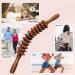 Wooden Massage Roller - Back & Body Massage Device with Handle | Ideal for Neck Legs & Back Pain Relief - Buy Online on GoSupps.com