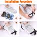 Sfee Ice Cleats: Anti-Slip Snow Grips with 10 Steel Studs for Hiking, Walking, Climbing - Medium Size for Women (7-10) and Men (5-8) - Buy Online on GoSupps.com