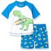 Simple Joys by Carter's Baby Boys' Swimsuit Trunk and Rashguard Set Rash Guard 3 Years Blue White Dinosaur