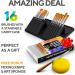 Premium 16-Piece Artist Paint Brush Set with Bonus Tools and Case - Ideal for Watercolor, Oil, Acrylic Painting - for Kids, Adults, Professionals - Buy Online on GoSupps.com