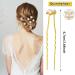 30-Piece Gold Wedding Pearl Hair Pins for Brides - Elegant Bridal Rhinestone Hair Accessories for Updos - Bridesmaid Women - Buy Online on GoSupps.com