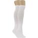 White Diabetic Knee High Socks - Full Cushioned Sole (6 Pairs, Size 13-15) - Men & Women - Buy Online on GoSupps.com