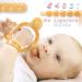 Never Drop from Hand HEORSHE Baby Teething Toys for Babies 0-6 6-12 Months Teethers for Infants Toddlers Silicone Molars Adjustable Wristband Chew Toys for Babies 3 4 5 6 7 8 9 10 11 12 Months Brown