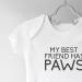 Hippowarehouse My Best Friend Has Paws Baby Vest Bodysuit | Short Sleeve for Boys and Girls - Buy Online on GoSupps.com