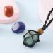 7 Chakra Healing Crystal Necklace Set - Handmade Boho Rope Cage Pendant for Energy Balance - Crystal Holder Jewelry for Spiritual Healing - Ideal for Women, Men, and Kids - Buy Online on GoSupps.com