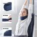 Small Ruff Man Neck Support Pillow for Pain Relief - Ideal for Car Office & Travel - Gray Cervical Spine Stretcher - Buy Online on GoSupps.com
