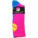 MadSportsStuff Softball Logo Crew Socks - Neon Pink/Electric Blue - Small - Buy Online on GoSupps.com