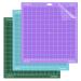 DOOHALO Cutting Mat for Cricut Maker and Cricut Explore Air2/One Smart Cutting Machine Expression 12 X 12 inch 3 Pack Replacement Variety Adhesive Vinyl Mats Lightgrip Standardgrip Stronggrip Purple Green Blue-12"X12" VarietyGrip