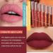 9 x Matte Lip Gloss & 1 x Lip Plumper Set | Waterproof Long-Lasting Velvet Lipsticks | Pigmented Makeup Kit Gift Set (02#) - International Shipping Available - Buy Online on GoSupps.com