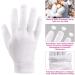 Moisturizing Gloves for Over Night Bedtime | Premium Cotton | Eczema Dry Sensitive Skin Therapy | Secure Wristband | One Size Fits Most - 6 Pairs - Buy Online on GoSupps.com