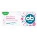 O.B. Original Super Plus Tampons for very heavy menstrual days with StayDry technology and curved grooves for reliable protection and a clean feeling 16 pieces of super plus 16 hustle