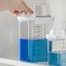 LAANCOO Laundry Detergent Dispenser 1800ml Clear Airtight Washing Powder Dispenser with Scale and Cup Detergen Box for Solid Liquid Detergent Storage Container 1800ml With Scale - Buy Online on GoSupps.com