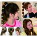 2500 PCS Clear Elastic Hair Bands for Girls with Topsy Tail Hair Tools - Buy Online on GoSupps.com