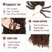 Ubeleco 18 Inch Soft Locs Crochet Hair | Ombre Natural Black Brown Pre-Looped Faux Locs | Synthetic Curly Wavy Locs Crochet Hair (Pack of 8) 1B/30 - Buy Online on GoSupps.com