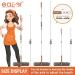 Eazer 2-in-1 Rotatable Window Squeegee Cleaner with 62'' Extension Pole - Telescopic Window Cleaning Kit for Indoor/Outdoor Glass - Buy Online on GoSupps.com