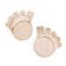 Metatarsal Pads for Women  1 Pair Ball of Foot Cushions  Toe Separator Socks Not Exposed Style  Foot Pads Ball of Foot Pain and Metatarsalgia  Pure Cotton Forefoot Pad Beige
