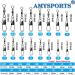 AMYSPORTS Fishing Tackle Barrel Swivel Snap Stainless Steel | Size 12 (24lb) 50 pcs - Buy Online on GoSupps.com