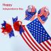 Patriotic American Flag Hair Bow Clips for Girls - 2 Pack Independence Day Alligator Hair Pins - Buy Online on GoSupps.com