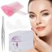 Sunallwell 60 Pairs Under Eye Patches with 60 Pcs Eyelash Brush 1 Pcs Special Forceps for Eyelash Grafting Under Eye Pads Isolation Eyelash Pads Extension Pads Lint Free Beauty Mask Tool Makeup 60 pairs eye pads 60 eyelash brushes 1 tweezers