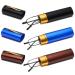Fsread Small Portable Reading Glasses Men Anti-Blue Light Mini Compact Pen Reader Lightweight Black Brown Blue 1.25 Diopter