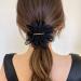 scicent Hair Clips Solid Black Color Flower Hairpin French Barrette with Soft Chiffon Fabric for Women Girls Hair Barrettes Accessories Black 5107 - Buy Online on GoSupps.com