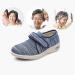 NVBHOF Men's Comfort Diabetic Slippers - Breathable Mesh, Extra Wide Orthopedic Shoes for Arthritis, Edema, Swollen Feet - Non Slip, 9.5 Light Blue - Buy Online on GoSupps.com