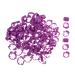 BUGUUYO 100pcs Chicken Leg Ring Chicken Thigh Poultry Identification Ring Chicken Drumsticks Plastic Purple