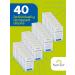 Rinse-Free Bathing Wipes (40 Pack) | Travel & Gym Body Cleansing Cloths with Aloe Vera & Vitamin E - 40 Packs - Buy Online on GoSupps.com