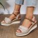 Buy XTZYGLFD Ladies Fashion Summer Solid Color Leather Flat Beach Slippers | Women s Fit Flops Sandals in Beige Size 6 UK - Buy Online on GoSupps.com