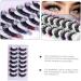 minkissy 7 Pairs Fake Eyelashes False Lashes Curl Lash Extensions Individual Lashes False Eyelashes Makeup Eyelashes Lash Clusters with Color Fake Lashes Make up Extend Chemical Fiber - Buy Online on GoSupps.com