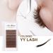 Y Lashes Extensions | Colored YY Premade Fans | Brown Eyelash Extensions D Curl 0.07mm 8-15mm Mixed Tray | Easy Fan Volume Lashes Supplies - Buy Online on GoSupps.com