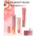 Velvet Liquid Blush Wand with Cushion Applicator Breathable Cream Blush Beauty Stick Blusher Makeup Dual Use for Cheeks & Lips Weightless Long-Wearing Dewy Finish Easily Blendable Blush Wand-01 01# - Buy Online on GoSupps.com