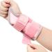 New Upgraded Carpal Tunnel Wrist Brace Hand Brace for Men and Women Perfect Fits Wrist Splint with Thumb Support Wrist Support for Tendonitis Arthritis Sprains (Left Hand-Pink S/M) S/M Pink
