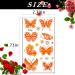 100 Colorful Waterproof Butterfly Temporary Tattoos - Watercolor Flower & Butterfly Stickers for Women, Kids - Body & Face Decoration, Party Favor - Buy Online on GoSupps.com