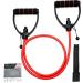 zhiamz Resistance Bands with Handles - Red (Light)