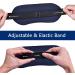 Heated Eye Mask for Dry Eyes - 100% Silk Sleep Mask with Adjustable Temp and USB Port for Puffy Eye Relief - Electric Dry Eye Relief Mask in Blue Color - Buy Online on GoSupps.com