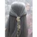 Rose Gold Rhinestone Crescent Moon Star Hair Clips - Bridal Jewelry for Women and Girls - Buy Online on GoSupps.com